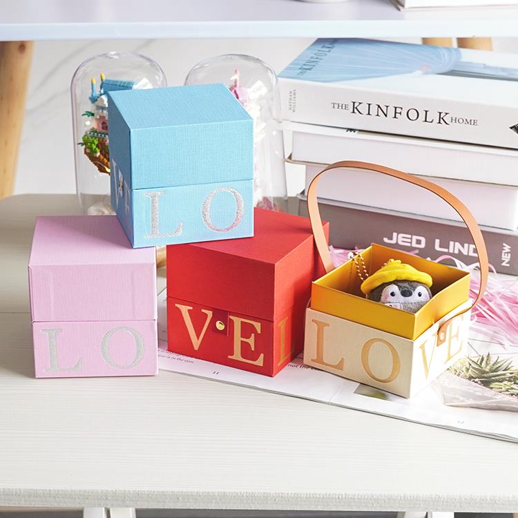 手提礼物包装盒可爱韩版礼品糖盒ins风空盒子生日情人节闺蜜送礼