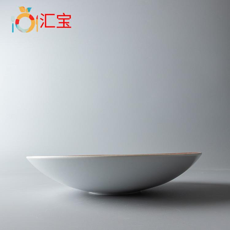 9寸圆MYW碗小面碗陶碗碗厚底防烫碗小创意碗红色瓷碗酒餐具店碗子
