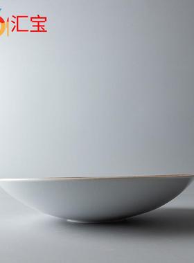 9寸圆MYW碗小面碗陶碗碗厚底防烫碗小创意碗红色瓷碗酒餐具店碗子