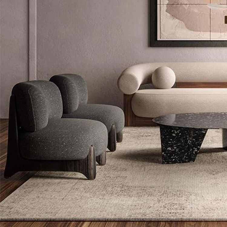 实木单人椅设计师创意小户型客厅休闲椅现代简约侘寂风洽谈靠背椅,住宅家具,沙发椅,淘宝优惠券,粉丝福利购,淘宝优惠卷