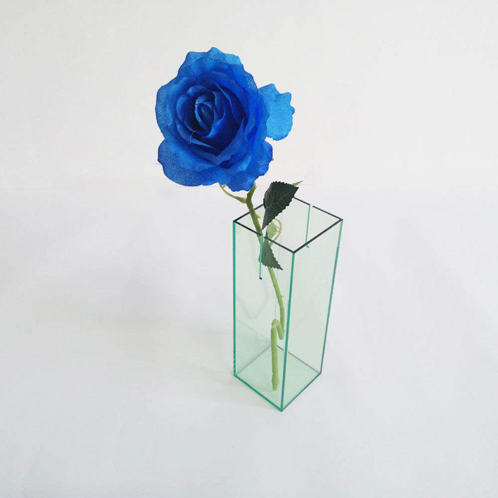 简约时尚亚克力花瓶 插花干花创意摆件装饰品 办公桌玫瑰花水培器