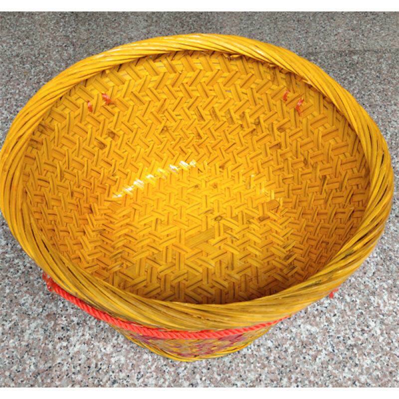 竹篮竹筐竹编制品婚庆筐箩筐竹篓喜事箩筐竹编竹篮收纳筐子储物