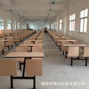 学校餐厅四人位食堂连体餐桌户外员工饭堂公司学生餐桌椅组合