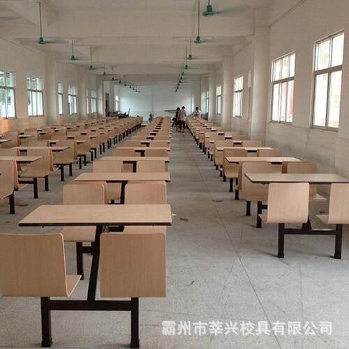 学校餐厅四人位食堂连体餐桌户外员工饭堂公司学生餐桌椅组合