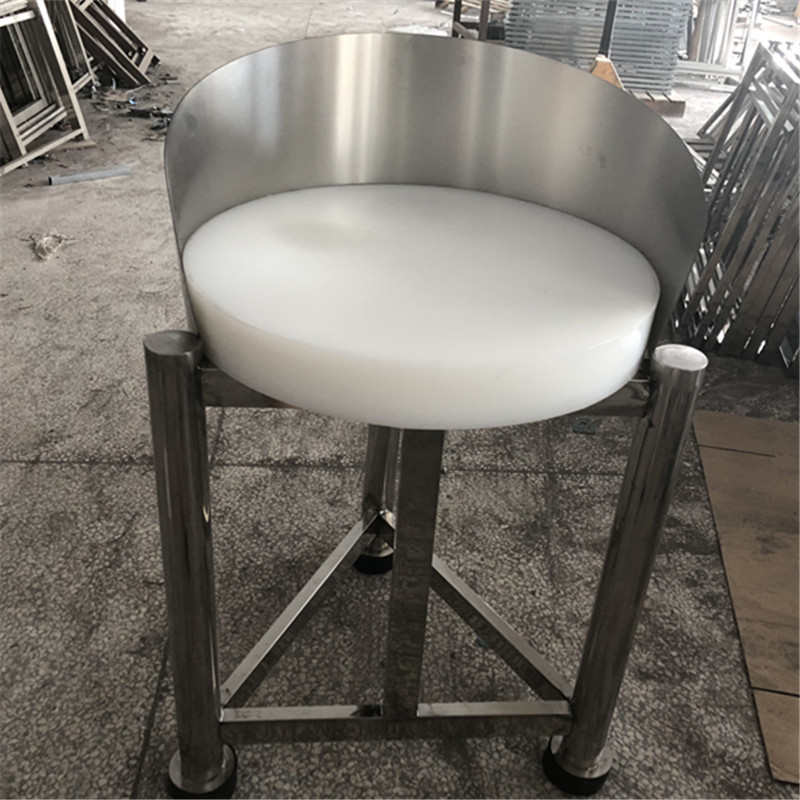 不锈钢圆形剁骨台砍骨台切菜剁鱼切肉分割台生鲜设备剁骨架斩肉架