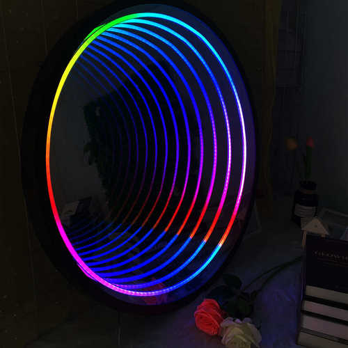 千层镜LED不锈钢门头无限深渊招牌户外霓虹灯立体发光字广告牌