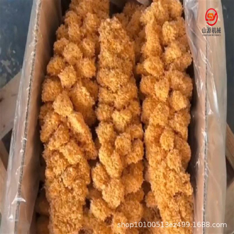 小黄鱼上浆机 自动化裹糠葡萄鱼油炸设备 鲤鱼块上浆油炸生产线