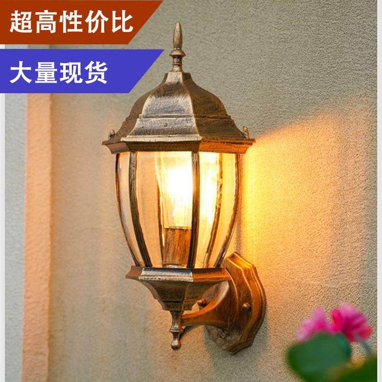 led户外室外壁灯欧式防水壁灯复古楼梯走廊过道庭院壁灯