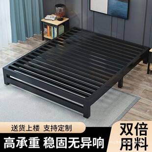 铁架床无床头加固加厚床双人床1.8x2米铁艺床架1米单人铁艺铁床厂