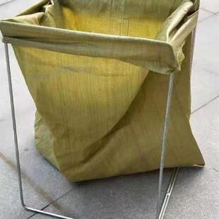 垃圾袋支架户外露营简易便携垃圾桶大号挂架农用落地编织袋收纳架