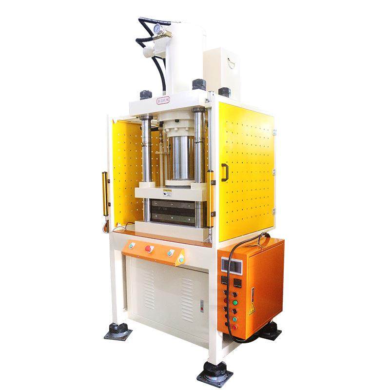 8整0吨四柱热YTS压机导热管形机散热器铜管压扁冲压伺服油压机