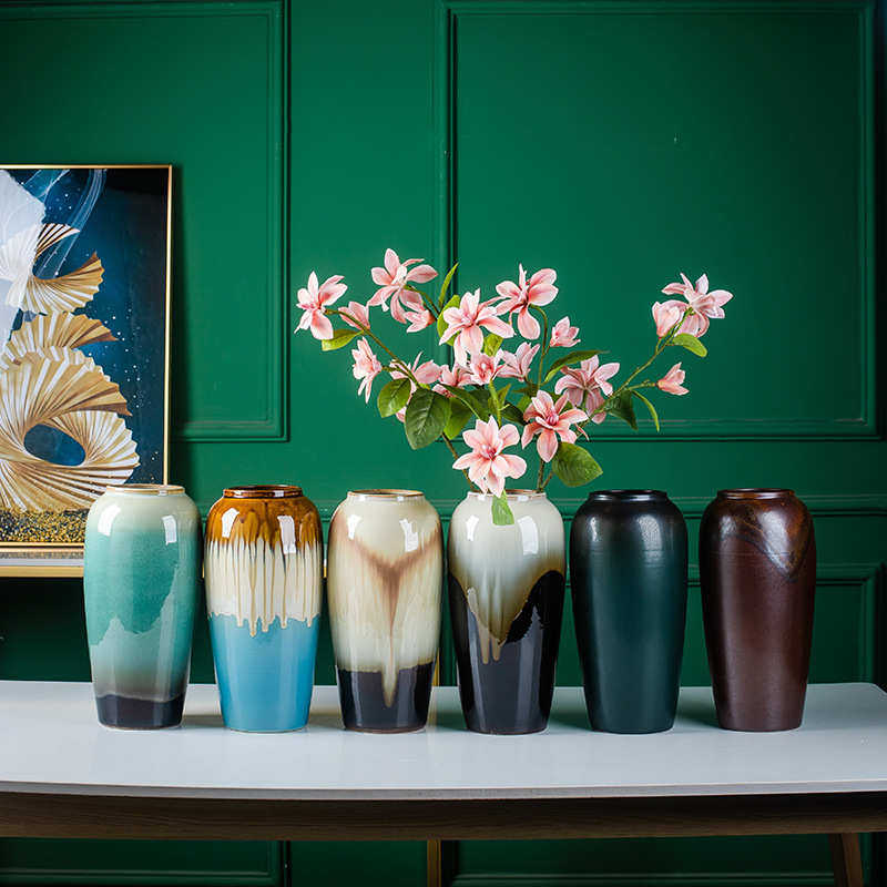 高35cm陶瓷花瓶现代轻奢摆件干花花器装饰品插花水培景德镇工艺品,家居饰品,花瓶,淘宝优惠券,粉丝福利购,淘宝优惠卷