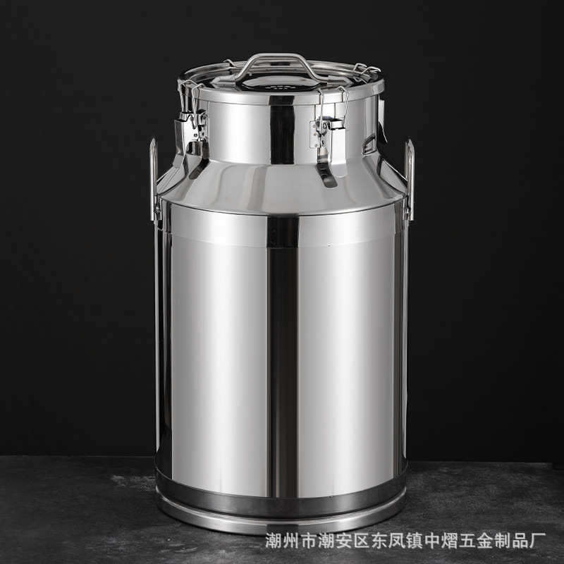 304不锈钢密封桶加厚奶桶花生油桶米桶茶叶罐运输储物桶酒桶