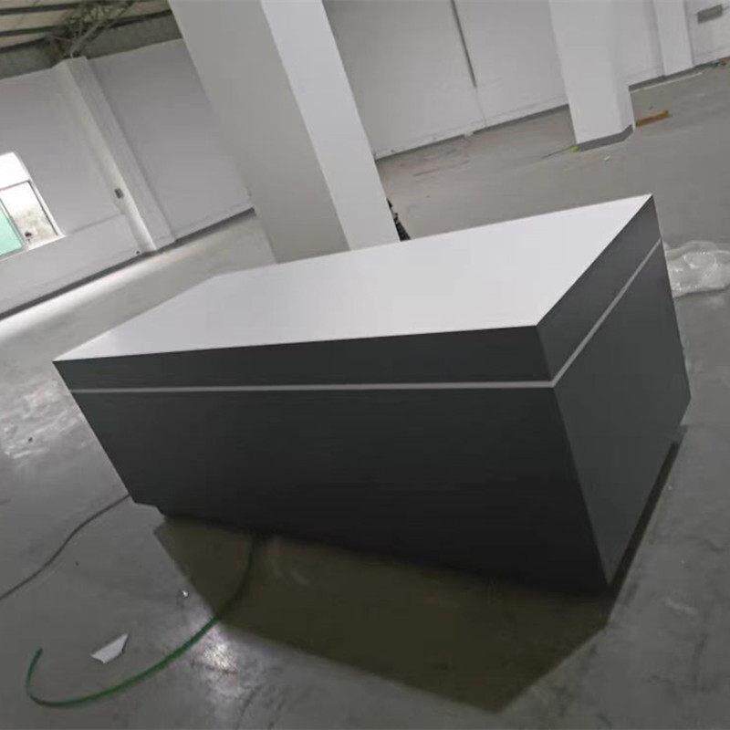 门窗样角展示柜 科技创意演示桌商用多功能发光展示台 指纹锁中岛