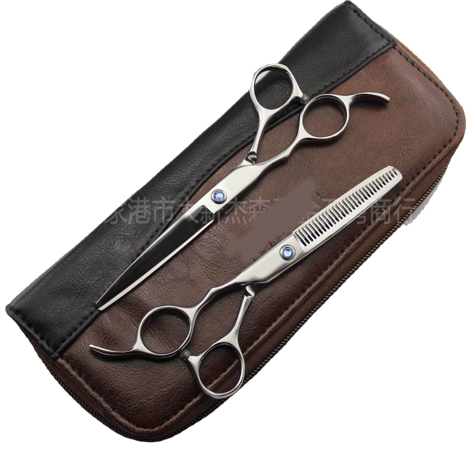 6.0寸 左手美发剪 套装 (平剪+牙剪+包+保养油+调节片)