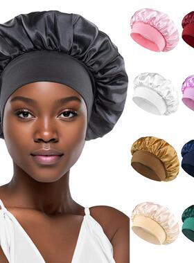 Bonnet for Sleeping Soft Elastic Band Sleep Cap Hair Wrap