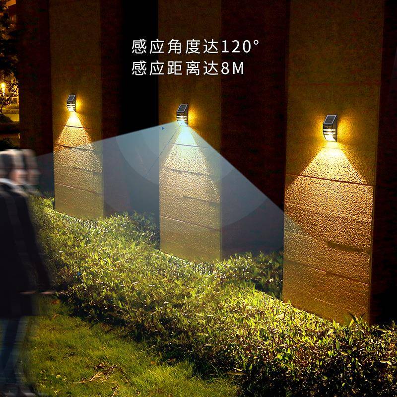 太阳能灯 不锈钢庭院花园室外人体感应小路照明led户外灯厂家直销