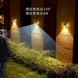 太阳能灯 不锈钢庭院花园室外人体感应小路照明led户外灯厂家直销