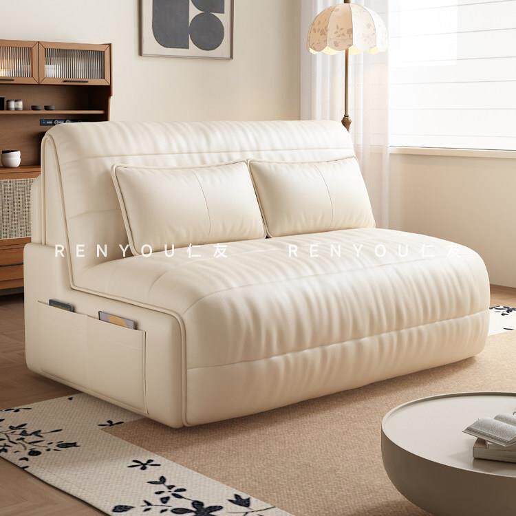 仁友智能电动沙发床一体两用多功能阳台小户型客厅书房折叠双人床