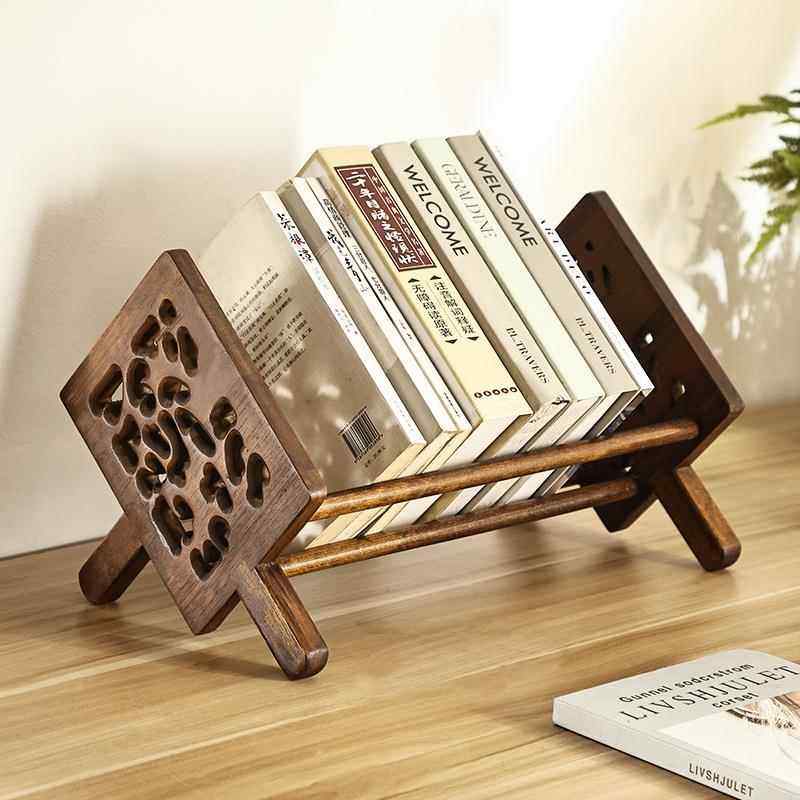 书桌小型实木桌面书架床头书柜办公桌桌上飘窗书本简易置