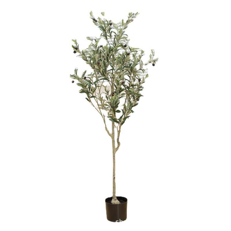 伊伦仿真植物盆栽客厅落地仿真树假绿植树绿植盆栽批发橄榄树