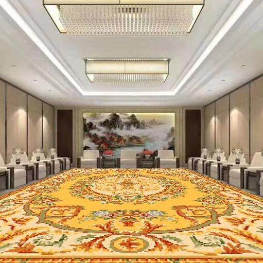 欧式地毯定做客厅沙发茶几毯纯手工雕花商务接待室高端商用地垫