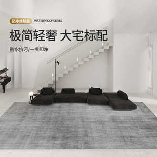 防水轻奢高级可擦免洗加厚简约风沙发地垫免打理 客厅地毯2024新款