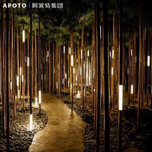户外防水仿真竹子灯公园景区别墅景观亮化装饰灯led竹筒灯景观灯