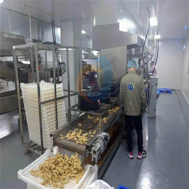 四川小酥肉油炸设备 手投式小酥肉预炸设备 连续式溜肉段油炸机器