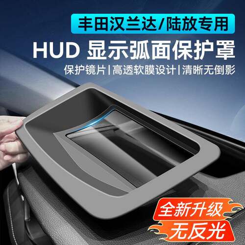 适用22-25款汉兰达陆放软膜弧面抬头显示保护罩HUD防尘罩汽车用品