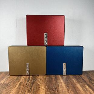 海参包装盒裂痕木盒淡干海参礼品盒空盒子一斤半斤装礼盒红色蓝色