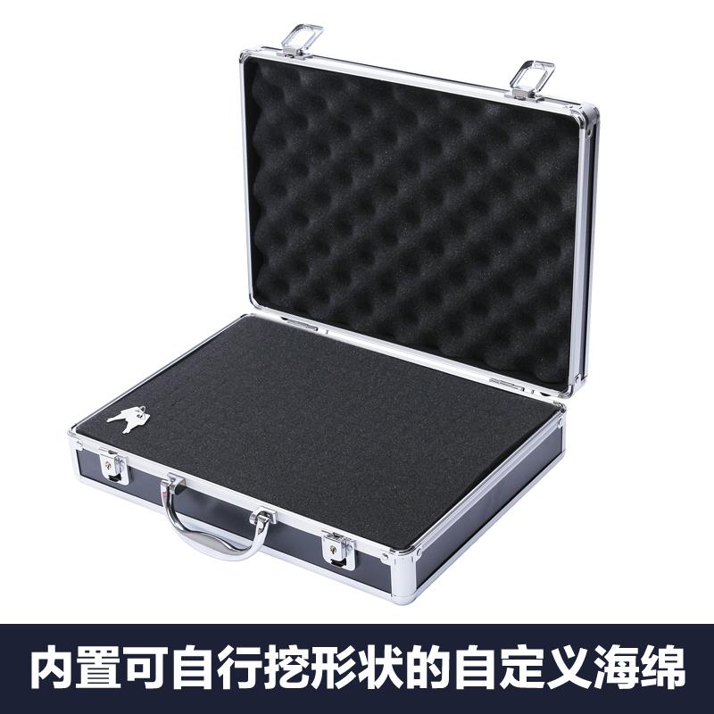 手提式中号铝合金箱子多功能工具箱产品样品展示箱配海绵防震定