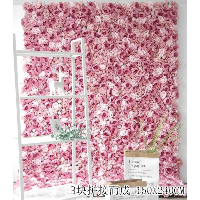 仿真背景花墙背景墙室内装饰商场拍照玫瑰花墙墙植物花墙婚礼摄影