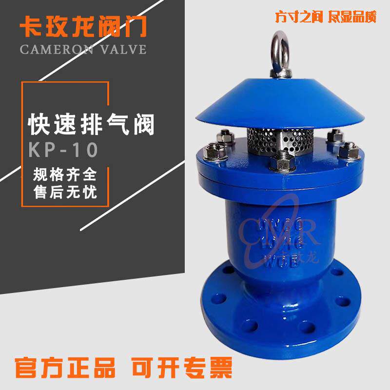 自动排气阀KP-10快速排气阀法兰铸钢不锈钢快速进气阀门DN2550100