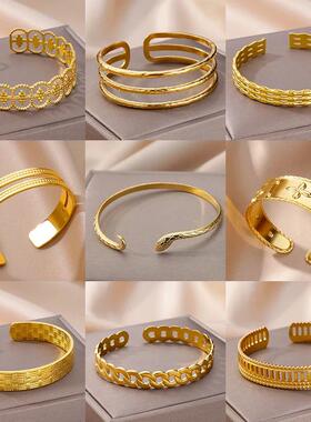 Vintage Snake Bangle Bracelet For Women Stainless Steel Snak