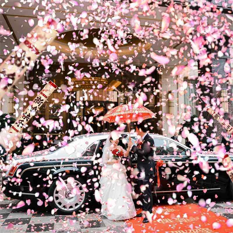 婚礼花瓣礼花筒结婚礼炮粉色玫瑰礼筒炮手拧花筒喷花婚庆用品大全