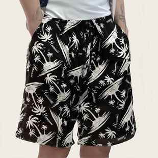 男裤子夏天运动漂流泰国街潮大裤衩速干沙滩裤棉绸薄居家男士短裤