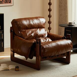 懒人沙发单人家用客厅卧室阳台躺闲复古椅可轻座奢泽76西岛休沙发