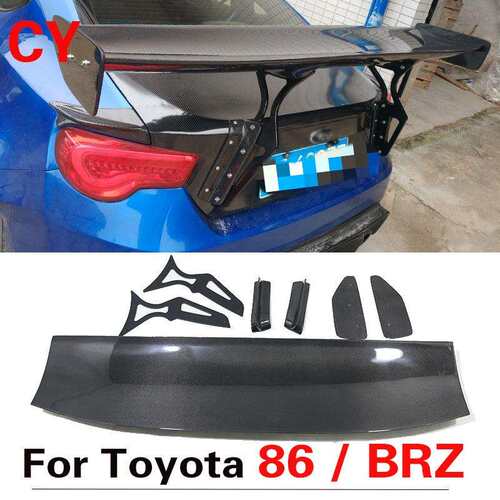 适用丰田86gt86斯巴鲁brz改装碳纤维大尾翼火箭兔顶翼扰流板