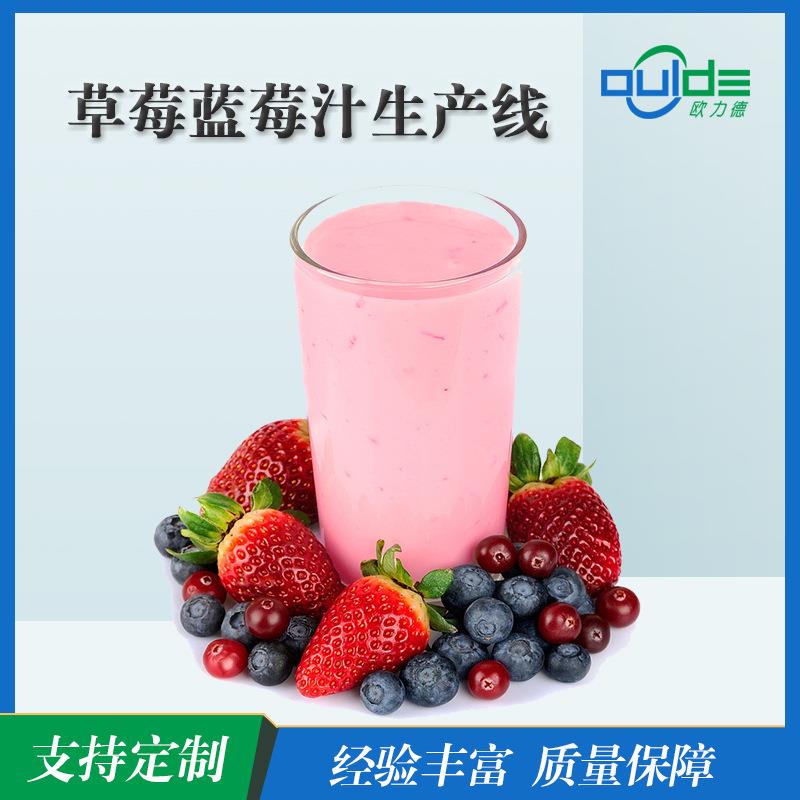 工业用大小型流水线果汁果酱饮料打浆草莓蓝莓树莓汁生产线