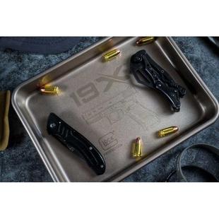 GLOCK 金属托盘 格洛克 19X 载盘 激光雕刻战术EDC收纳托盘 工具装
