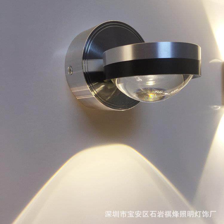 新款直销led单面水晶壁灯单面出光现代背景墙装饰灯走廊过道照画