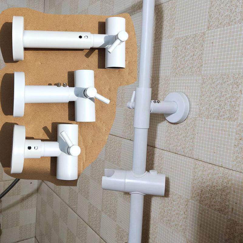 花洒固定座加长淋浴杆延长支架伸缩式固定座花洒维修配件固定器