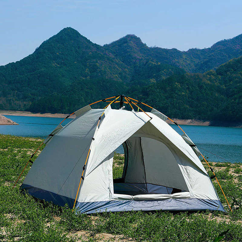 便携野餐 沙滩双层帐篷批发帐篷假开 防晒蚊防露营自动速户外免搭
