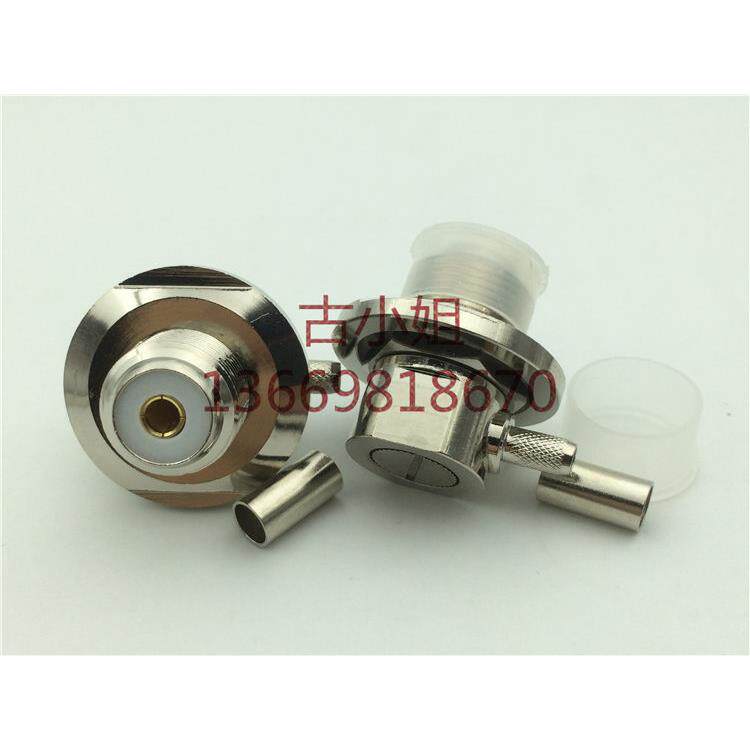 烟斗UHF-KYW -3高频接头对讲机系列接头UHF母90镀弯头M母弯头50欧