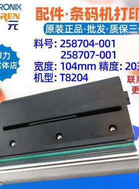 Printronix普印力T8000 T8204打印头203 258704001 258695001头