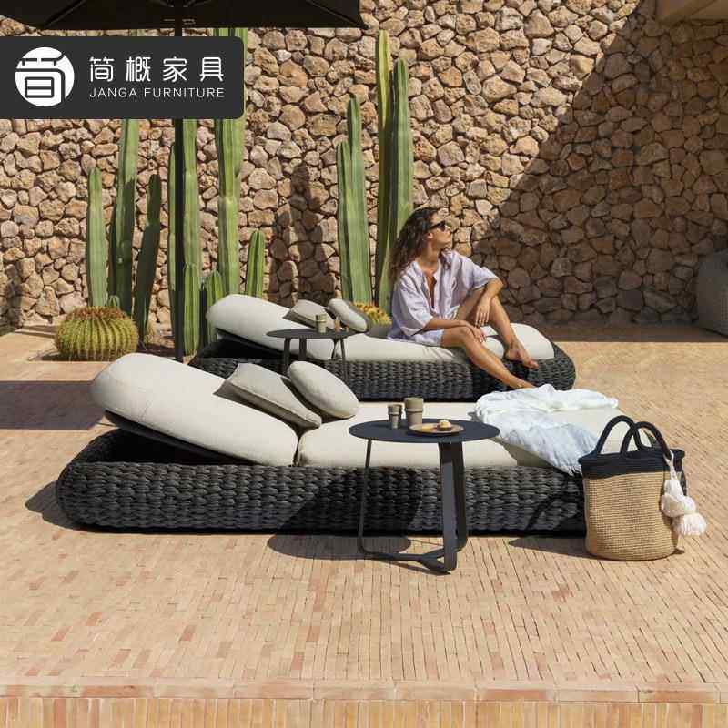 北欧户外休室闲藤编躺床耐晒23060734防庭院北欧花园民椅宿外露天,住宅家具,其它椅子,淘宝优惠券,粉丝福利购,淘宝优惠卷