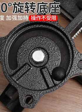 重型XPV台功钳具虎桌钳工业级夹木工台钳小型多能工作台家用万虎