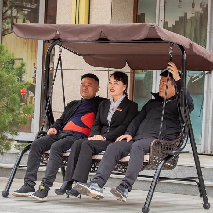 秋千户外庭防秋千防晒家用吊椅秋千室外花园摇院椅别墅小院藤水椅