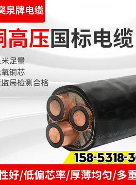 铜芯铠装电缆8.7/15kv10kv地埋50/70/95/120/150/185铜芯高压电缆